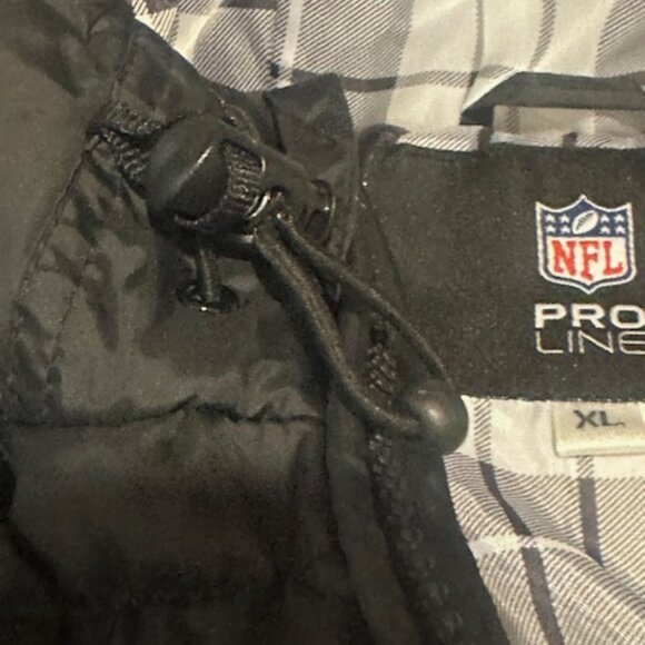 NFL Pro Line Indianapolis Colts Puffer Jacket Hooded Black Inside Plaid XL - Picture 13 of 16
